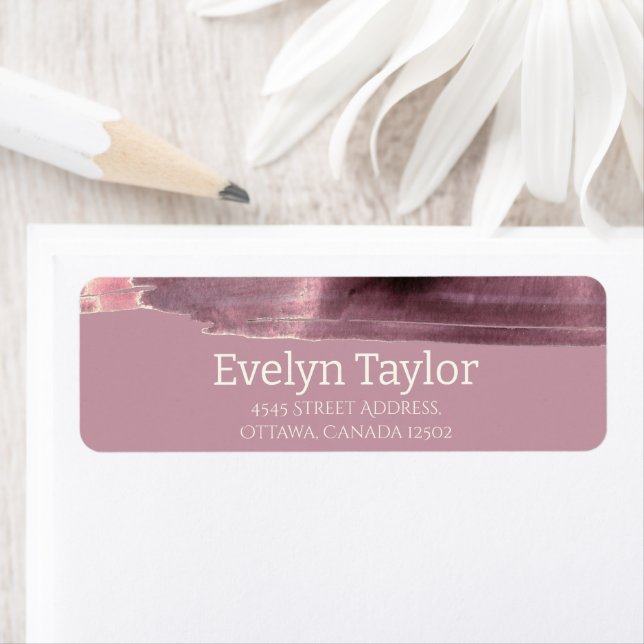 Mauve Dusty Rose Modern Einfach (Insitu)