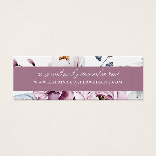 Mauve Garden Floral Wedding Website UAWG (Vorderseite)