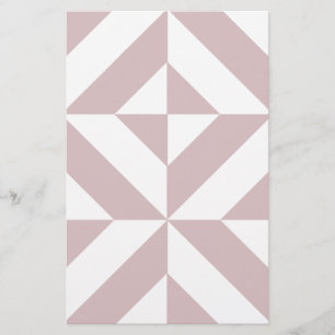 Mauve Geometric Deko Cube Pattern Briefpapier