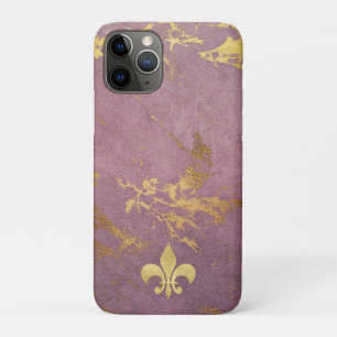 Mauve Gilded Marmor mit Lilie Case-Mate iPhone Hülle