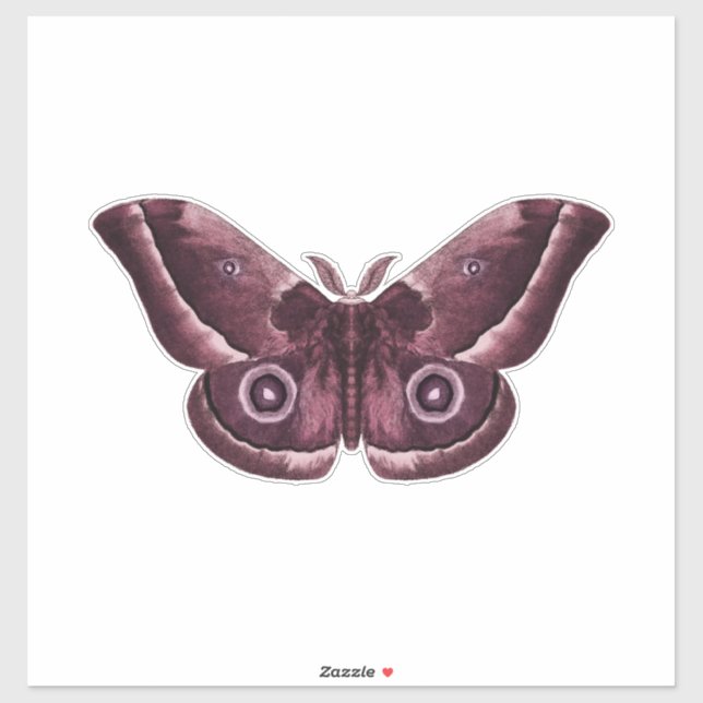 Mauve Gothic Moth Aufkleber (Blatt)