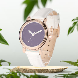 Mauve Lila erste Monogramm eWatch Armbanduhr