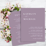 Mauve Lila moderne Typografie in einer Hochzeit Einladung<br><div class="desc">Mauve Lila moderne Typografie alles in einer Minimalistischen Einladungskarte. Feiern Sie Ihren besonderen Tag mit dieser eleganten und wunderschönen Einladungskarte für Ihre Hochzeit, um Ihren besondere Anlass zu verschönern. Alle Texte sind so vorbereitet, dass Sie sie einfach und schnell mit Ihren eigenen Details personalisieren können. Wenn Sie weitere Anpassungen oder...</div>