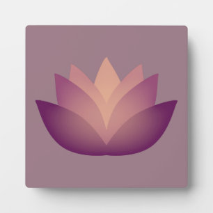 Mauve Lotus Blume Design Fotoplatte