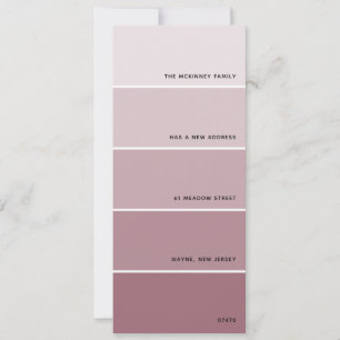 Mauve Paint Swatch Ankündigung