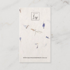 MAUVE PETAL HANDMADE PAPIER STUD EARRING DISPLAY VISITENKARTE