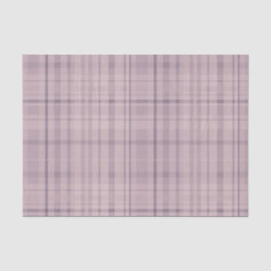 Mauve Pink Lila Tartan Kariertes Muster drucken Seidenpapier
