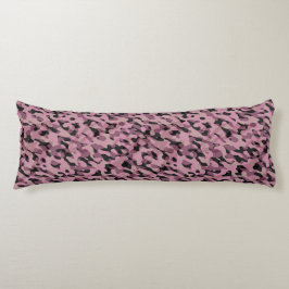 Mauve-Pink und Charcoal-Tarnung abstrakt Seitenschläferkissen