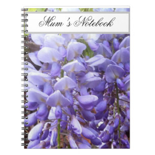 Mauve, Purple Wisteria Notebook Notizblock