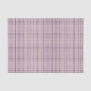 Mauve Rosa Lila Tartan Karomuster Druck Seidenpapier