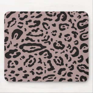 Mauve Röte Rosa Gepard Leopard Tierprint Mousepad