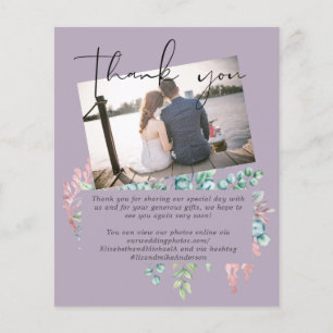 Mauve Sage Blätter FOTO Wedding DANK