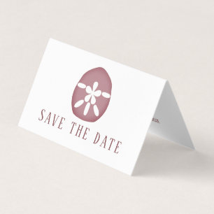 Mauve Sand Dollar, Foto Save the Date Karte