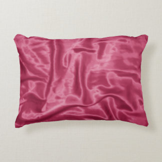 Mauve Satin-Rechteckakzent Kissen
