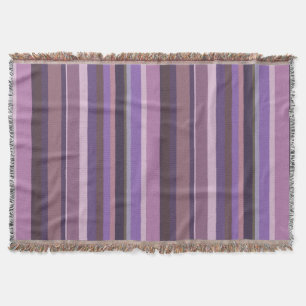 Mauve senkrechte Streifen Decke