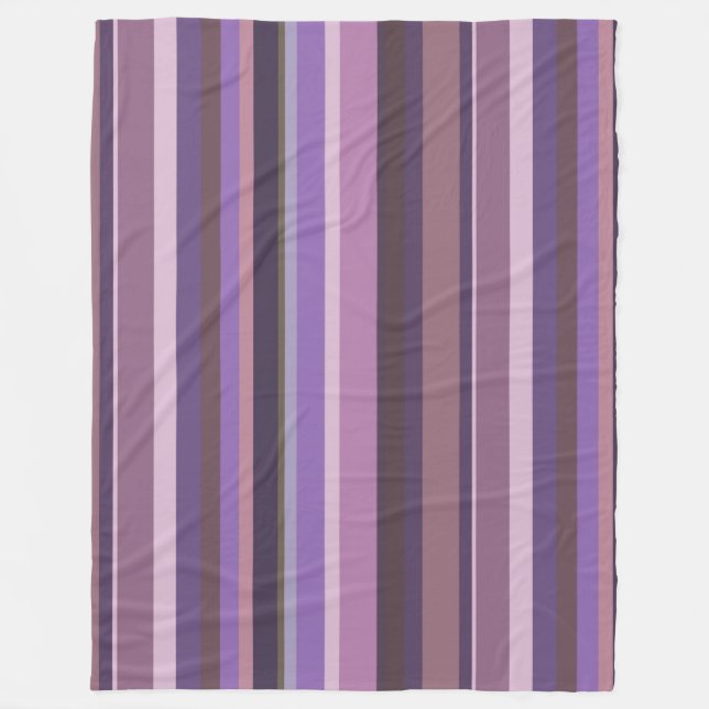 Mauve senkrechte Streifen Fleecedecke (Vorderseite)