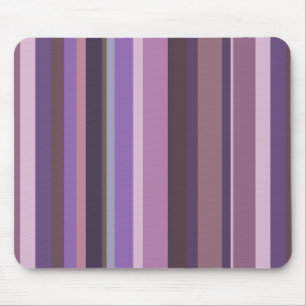 Mauve senkrechte Streifen Mousepad