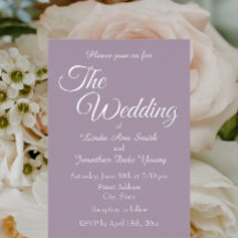 Mauve Simple Style Wedding