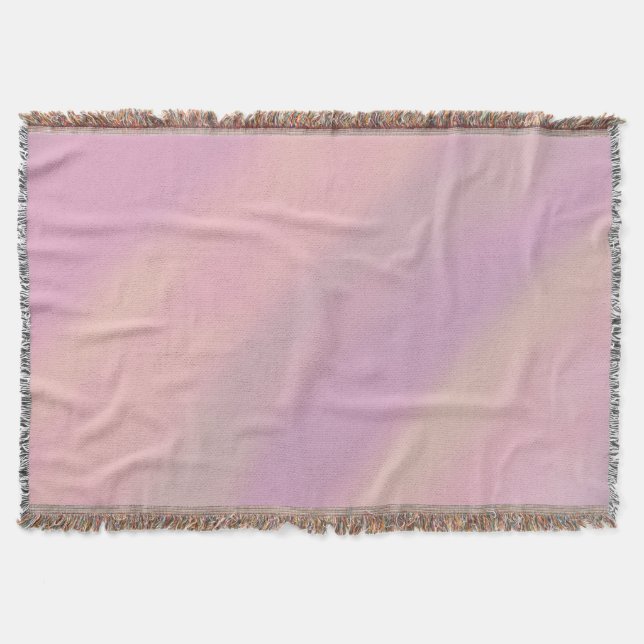 Mauve Soft Blush Pink 80er  Decke (Vorderseite)