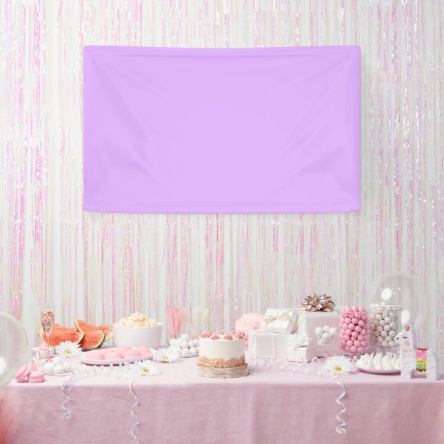 Mauve Solid Color Banner (Party)