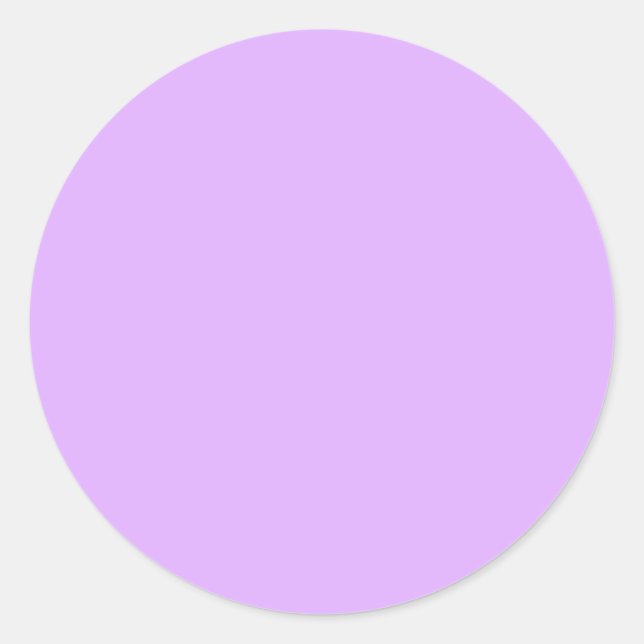 Mauve Solid Color Runder Aufkleber (Vorderseite)