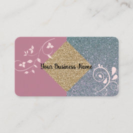 Mauve Sparkle Business Card Visitenkarte