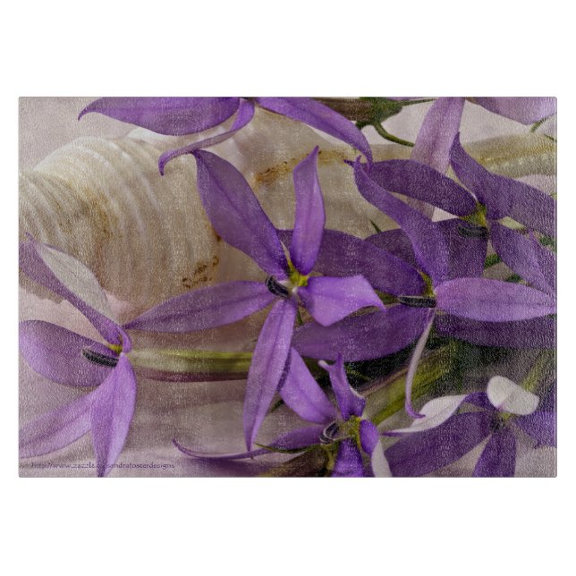 Mauve Starshine Laurentia Schneidebrett (Vorderseite)