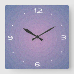 Mauve Stone Design > Plain Kitchen Clock Quadratische Wanduhr