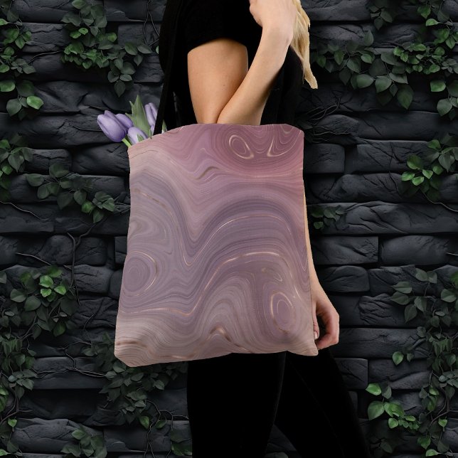 Mauve Strata | Dusty Pink und Rose Gold Agate (Von Creator hochgeladen)