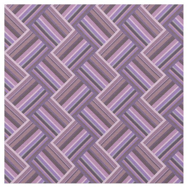 Mauve Streifen diagonales Webmuster Stoff (Nahaufnahme)