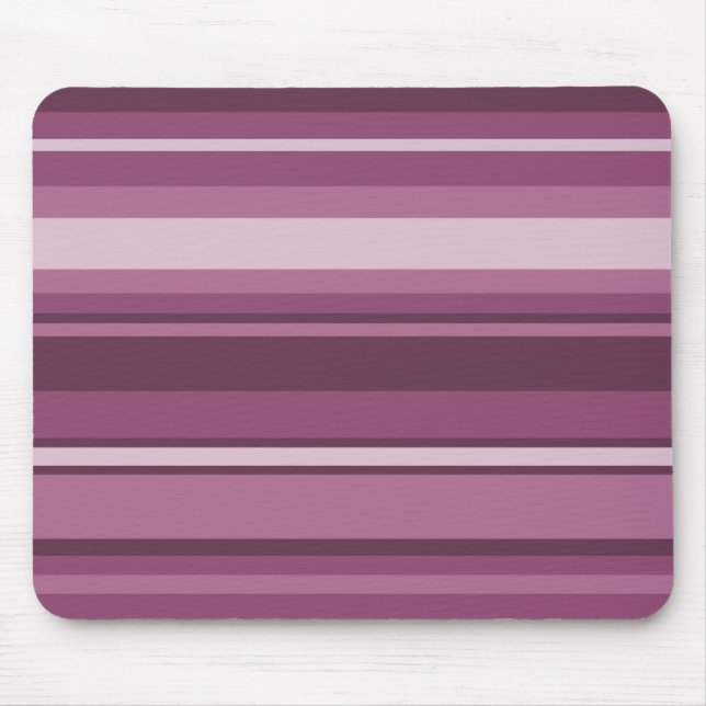 Mauve Streifen Mousepad (Vorne)