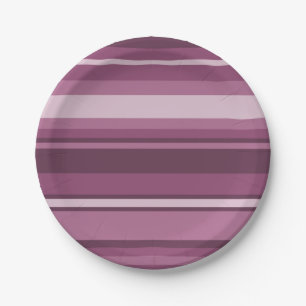 Mauve Streifen Pappteller