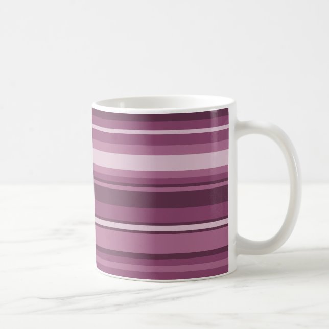 Mauve Streifen Tasse (Rechts)
