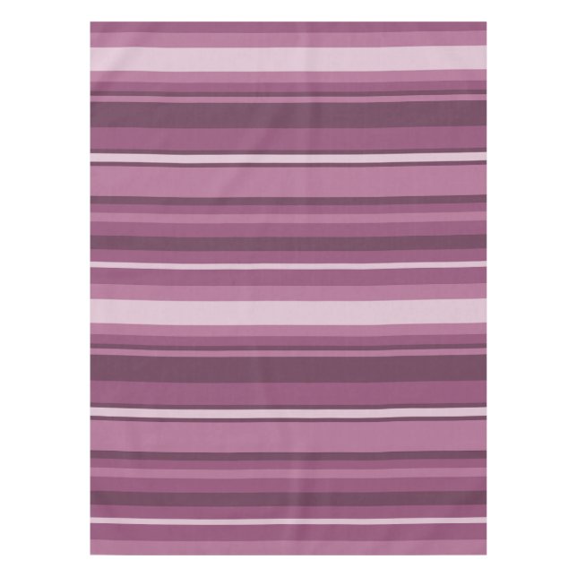 Mauve Streifen Tischdecke (Vorderseite)