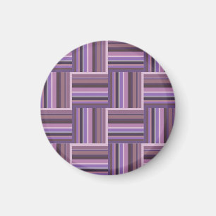 Mauve Streifen Webmuster Magnet