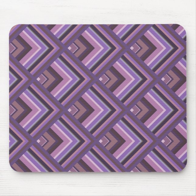 Mauve Stripes-Skalenmuster Mousepad (Vorne)