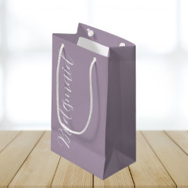 Mauve Stylized Script Wedding Bridesmaid Kleine Geschenktüte