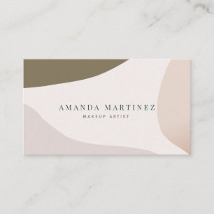 Mauve Swatcht Modern Trendy Business Card Visitenkarte