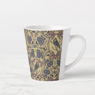 Mauve, Tan & Gray Crow & Dragonfly Milchtasse