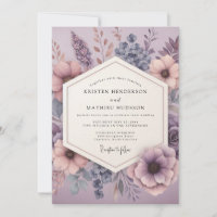 Mauve träumerische Floral-Hochzeit