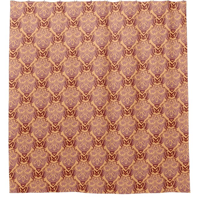 Mauve Tribal Bath Dusche Vorhang (Vorderseite)