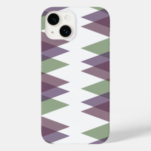 Mauve und grüne Dreiecke Case-Mate iPhone 14 Hülle