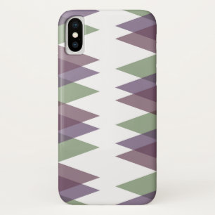 Mauve und grüne Dreiecke Case-Mate iPhone Hülle