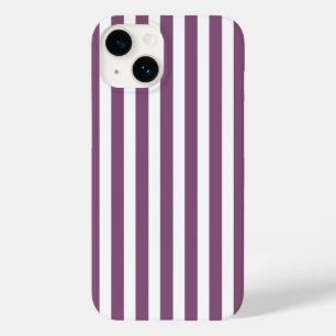 Mauve und weiße Streifen Case-Mate iPhone 14 Hülle