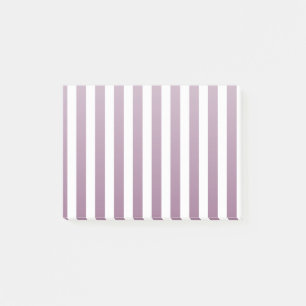 Mauve und weiße Streifen Post-it Klebezettel