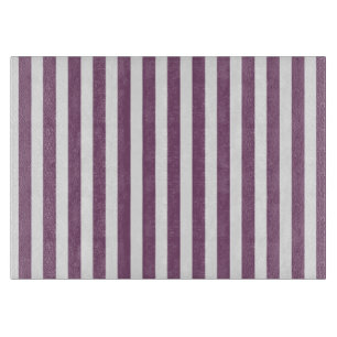 Mauve und weiße Streifen Schneidebrett