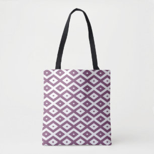 Mauve und weißes Diamantmuster