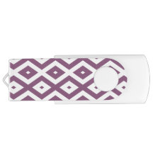 Mauve und weißes Diamantmuster