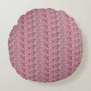 Mauve und weißes Kissen