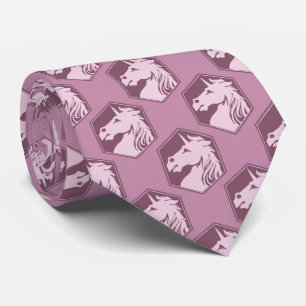 Mauve Unicorn Hexagon Muster Krawatte